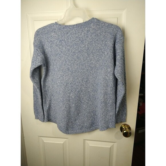 Fat Face Blue Heather Crew Neck Pullover Sweater. Size 10 - Picture 10 of 10